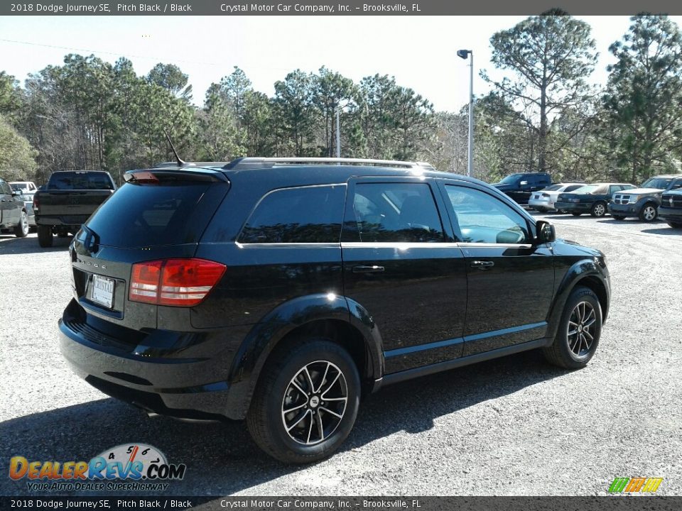 2018 Dodge Journey SE Pitch Black / Black Photo #5