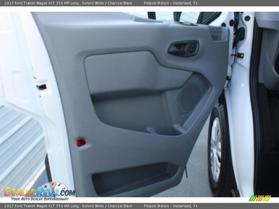 2017 Ford Transit Wagon XLT 350 MR Long Oxford White / Charcoal Black Photo #13