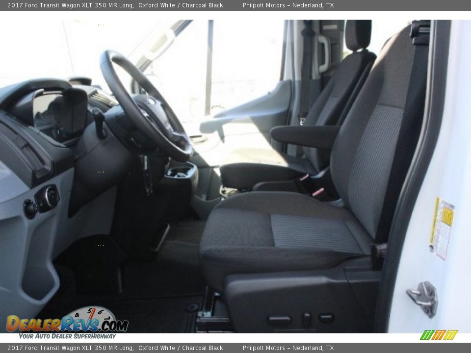 2017 Ford Transit Wagon XLT 350 MR Long Oxford White / Charcoal Black Photo #15