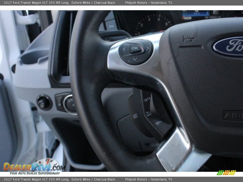 2017 Ford Transit Wagon XLT 350 MR Long Oxford White / Charcoal Black Photo #19