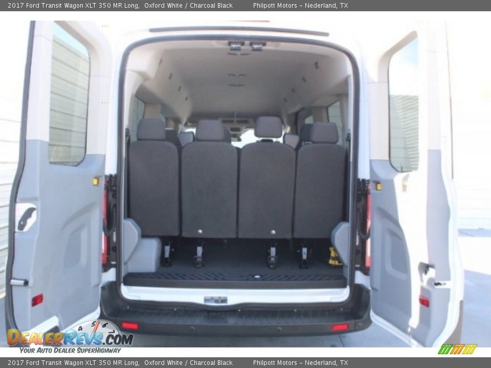 2017 Ford Transit Wagon XLT 350 MR Long Oxford White / Charcoal Black Photo #24