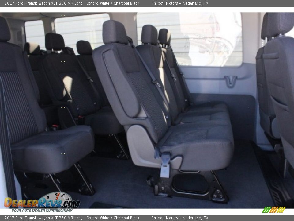 2017 Ford Transit Wagon XLT 350 MR Long Oxford White / Charcoal Black Photo #25