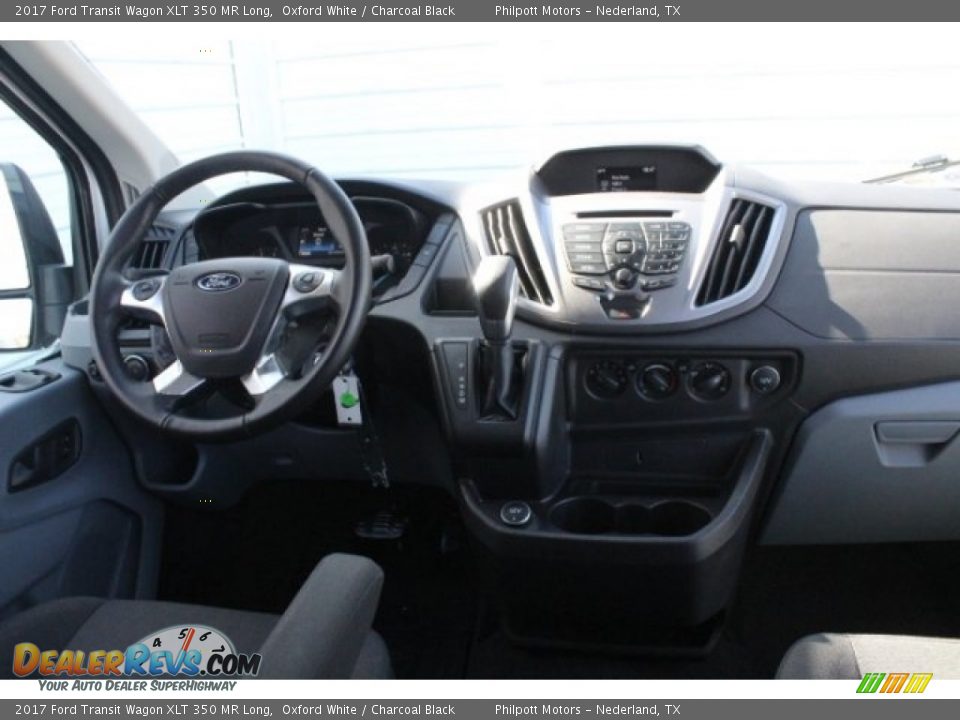2017 Ford Transit Wagon XLT 350 MR Long Oxford White / Charcoal Black Photo #26