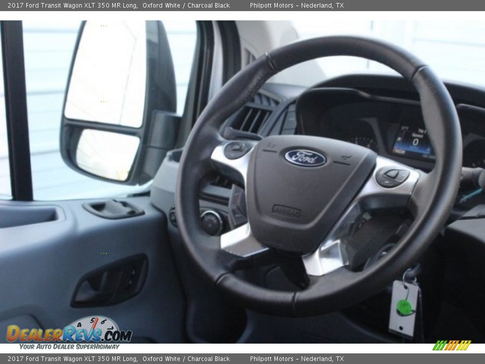 2017 Ford Transit Wagon XLT 350 MR Long Oxford White / Charcoal Black Photo #27