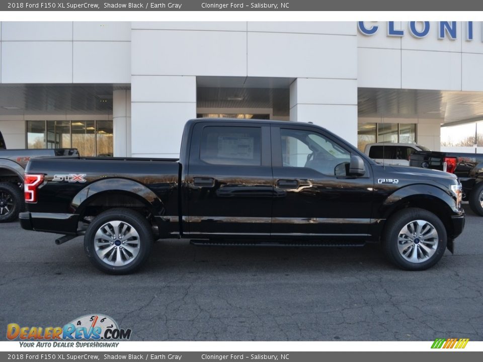 2018 Ford F150 XL SuperCrew Shadow Black / Earth Gray Photo #2