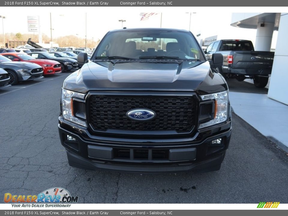 2018 Ford F150 XL SuperCrew Shadow Black / Earth Gray Photo #4