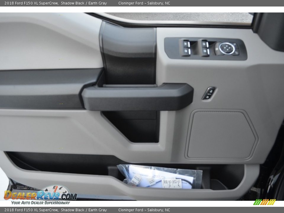 2018 Ford F150 XL SuperCrew Shadow Black / Earth Gray Photo #7