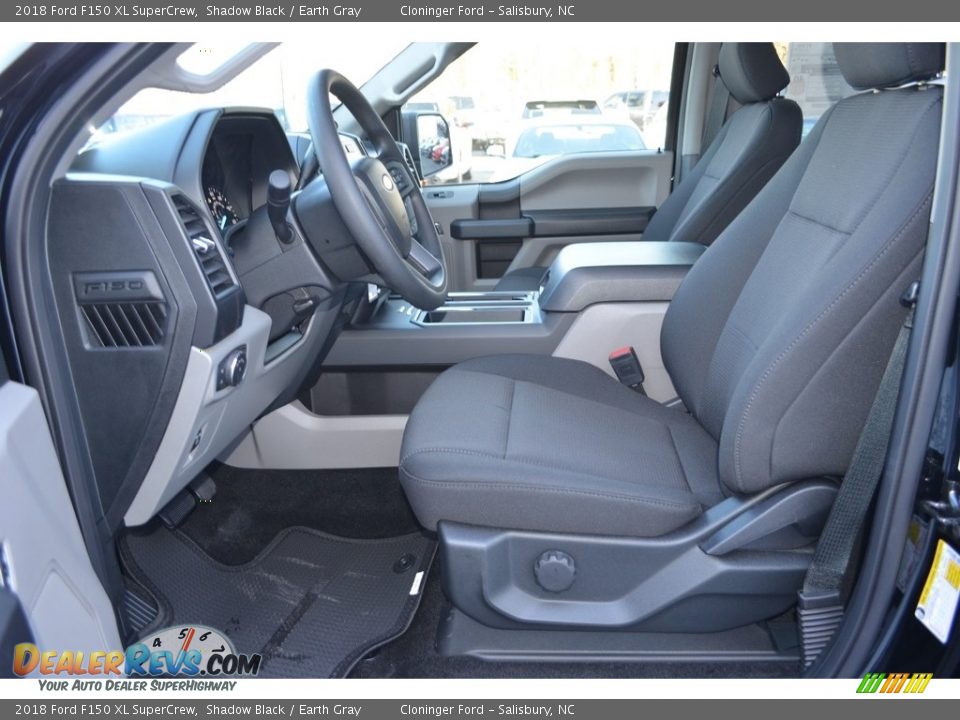 2018 Ford F150 XL SuperCrew Shadow Black / Earth Gray Photo #8