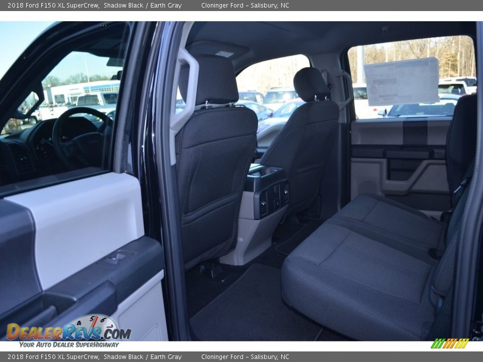 2018 Ford F150 XL SuperCrew Shadow Black / Earth Gray Photo #10