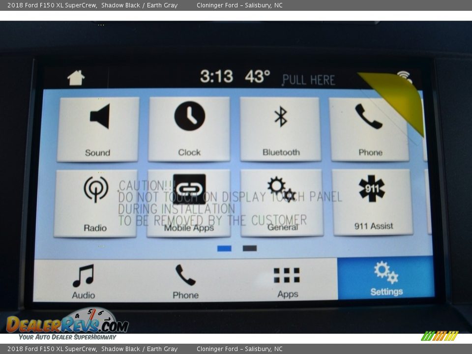 2018 Ford F150 XL SuperCrew Shadow Black / Earth Gray Photo #12