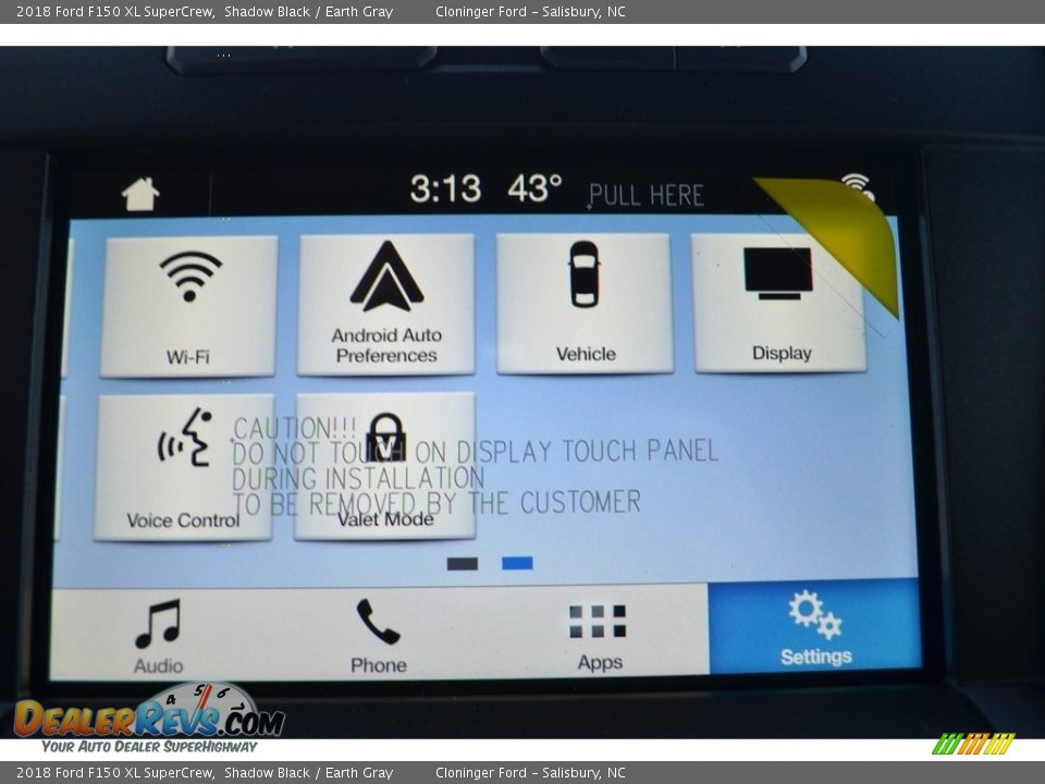 2018 Ford F150 XL SuperCrew Shadow Black / Earth Gray Photo #13