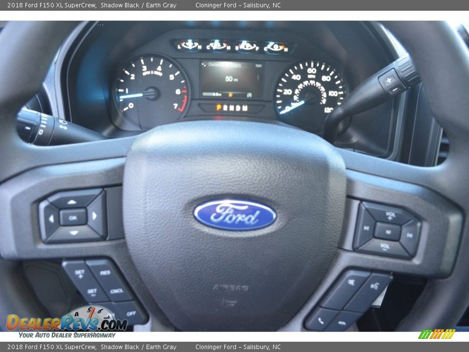 2018 Ford F150 XL SuperCrew Shadow Black / Earth Gray Photo #16
