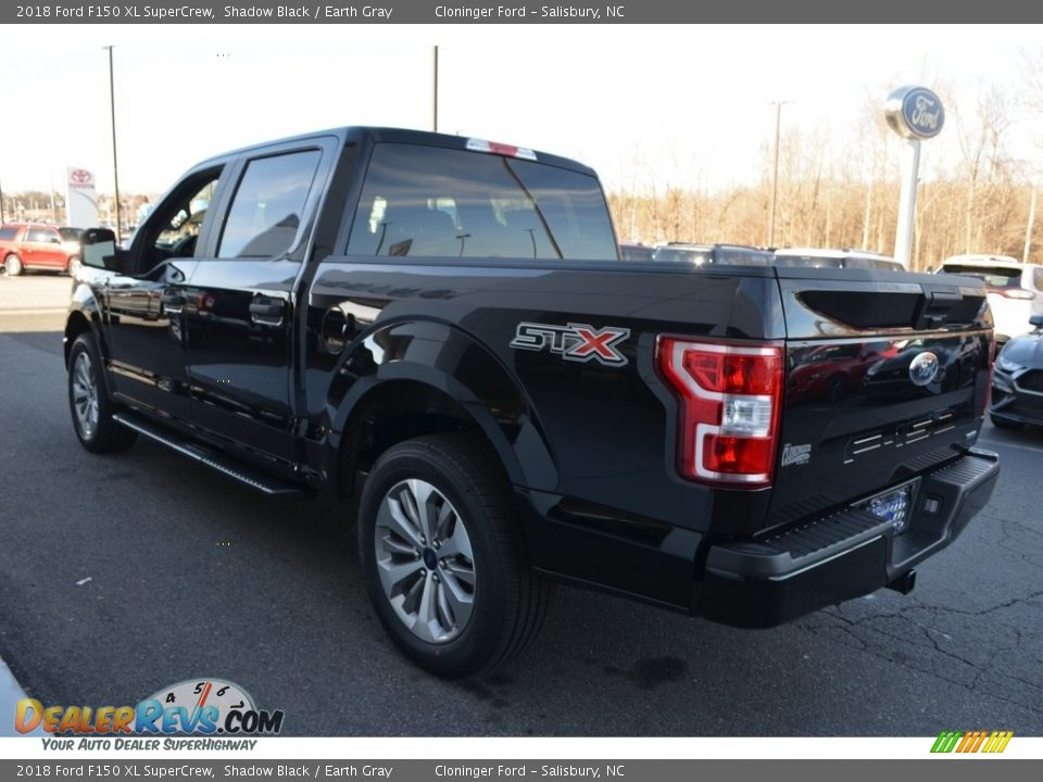 2018 Ford F150 XL SuperCrew Shadow Black / Earth Gray Photo #19
