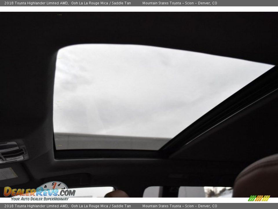 2018 Toyota Highlander Limited AWD Ooh La La Rouge Mica / Saddle Tan Photo #9