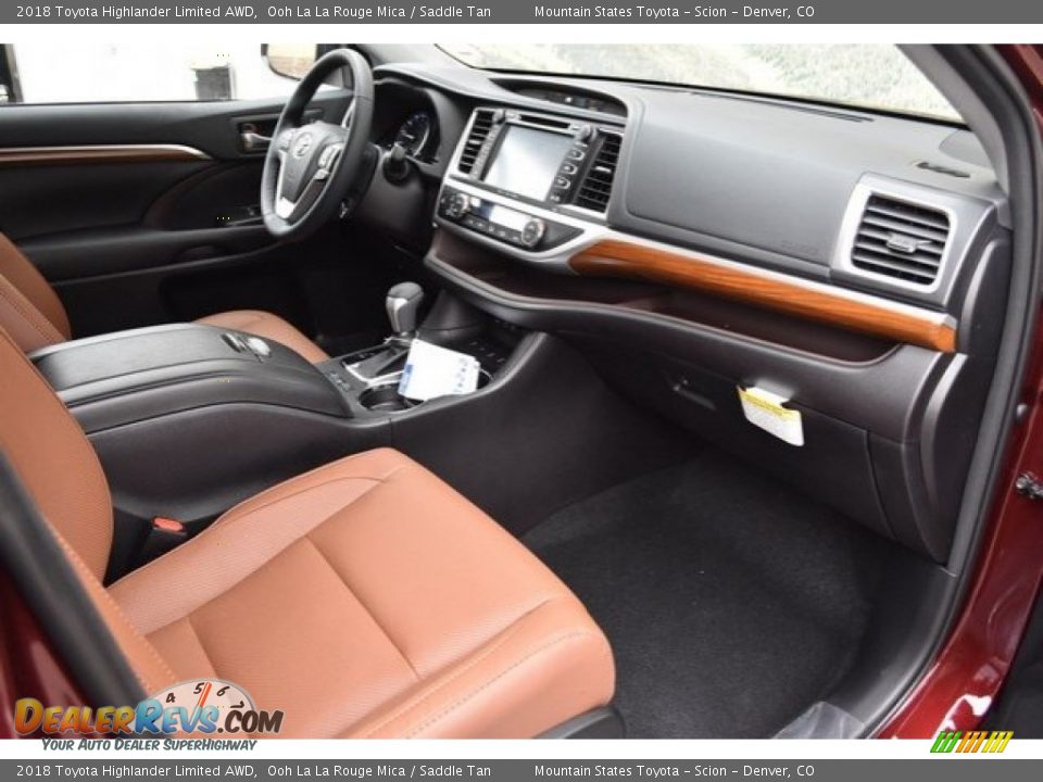2018 Toyota Highlander Limited AWD Ooh La La Rouge Mica / Saddle Tan Photo #12