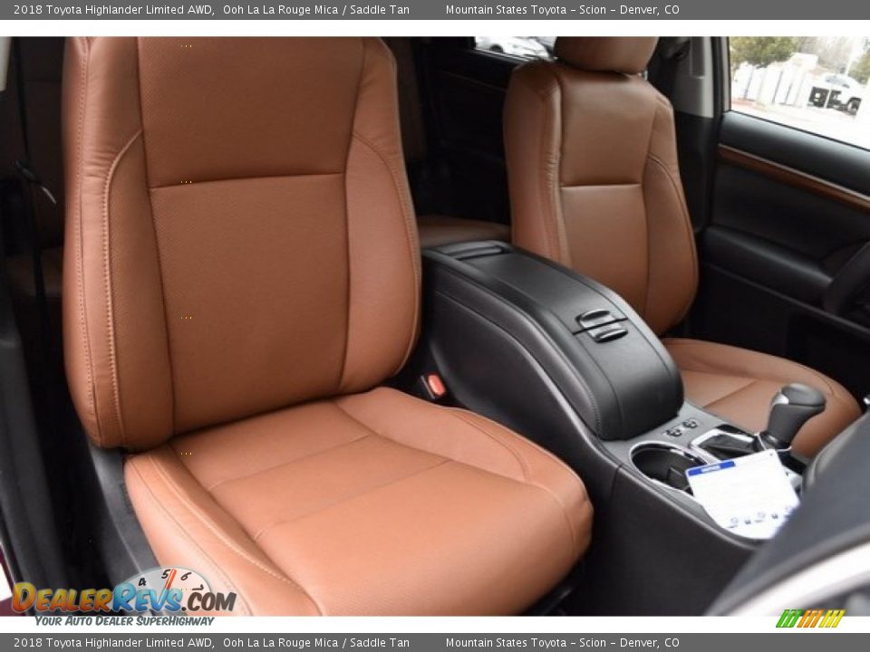 2018 Toyota Highlander Limited AWD Ooh La La Rouge Mica / Saddle Tan Photo #14