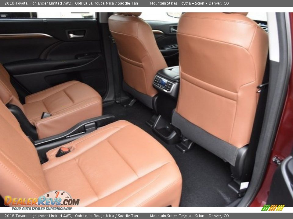 2018 Toyota Highlander Limited AWD Ooh La La Rouge Mica / Saddle Tan Photo #19