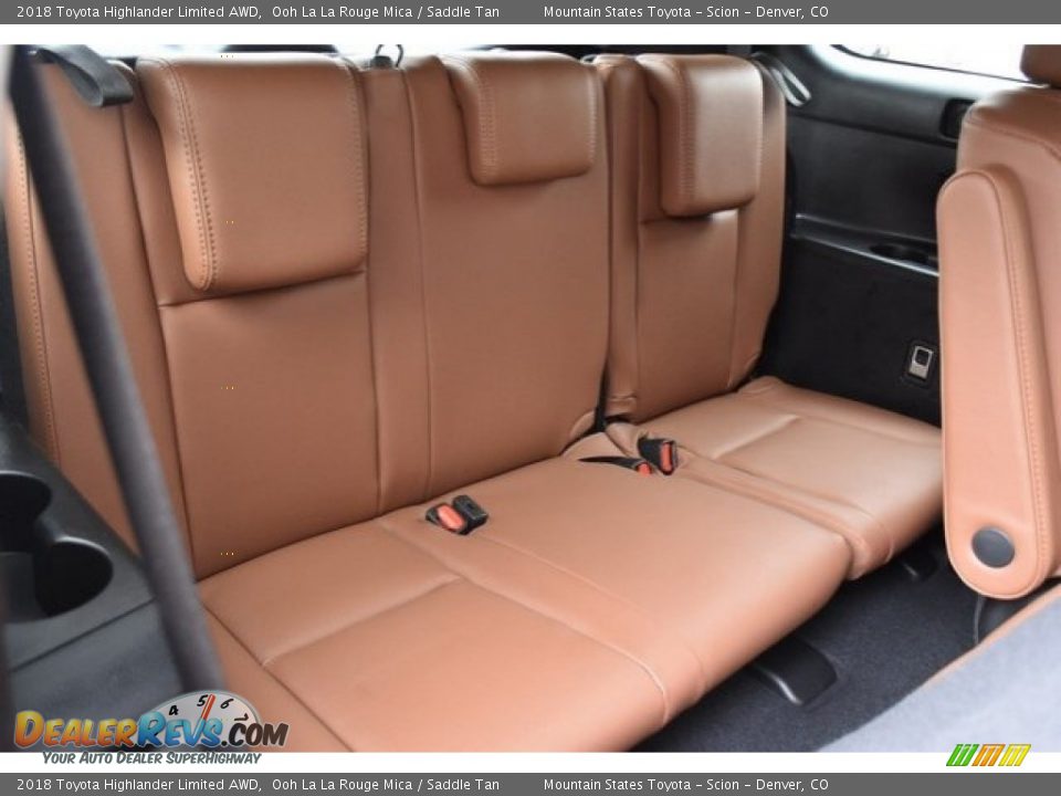 2018 Toyota Highlander Limited AWD Ooh La La Rouge Mica / Saddle Tan Photo #22