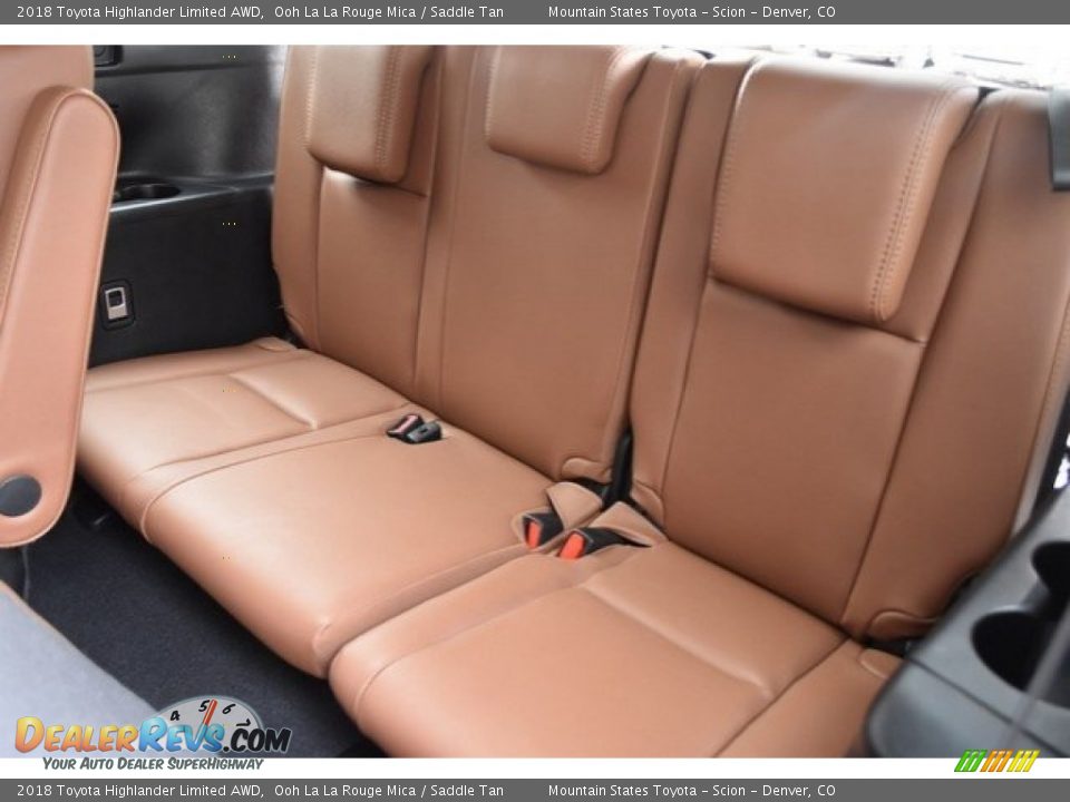 2018 Toyota Highlander Limited AWD Ooh La La Rouge Mica / Saddle Tan Photo #23