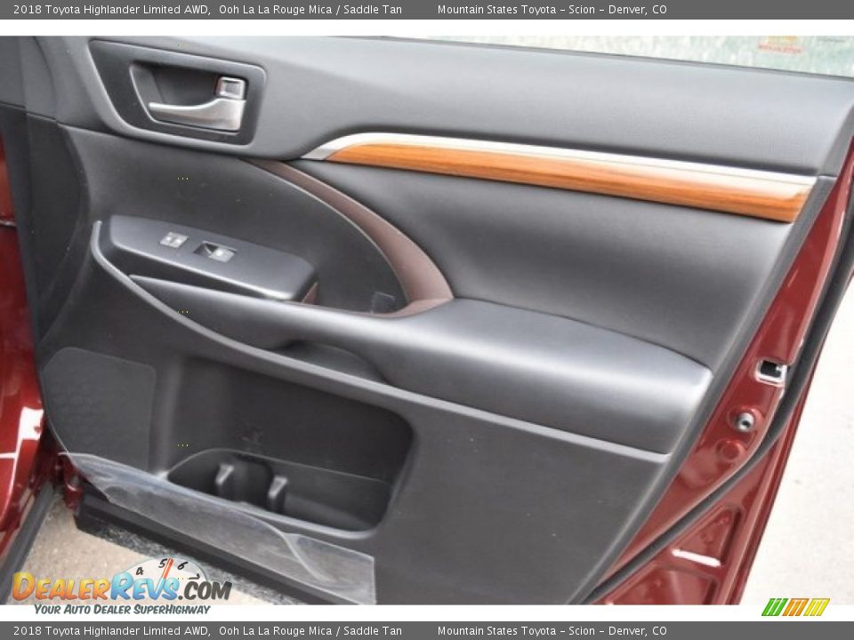 2018 Toyota Highlander Limited AWD Ooh La La Rouge Mica / Saddle Tan Photo #26