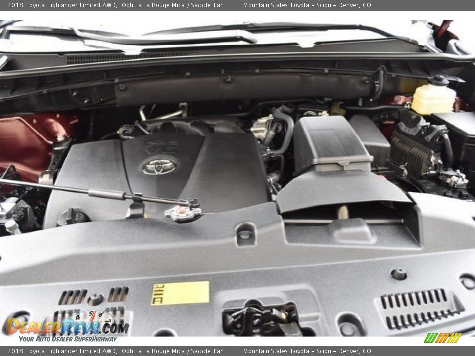 2018 Toyota Highlander Limited AWD Ooh La La Rouge Mica / Saddle Tan Photo #29