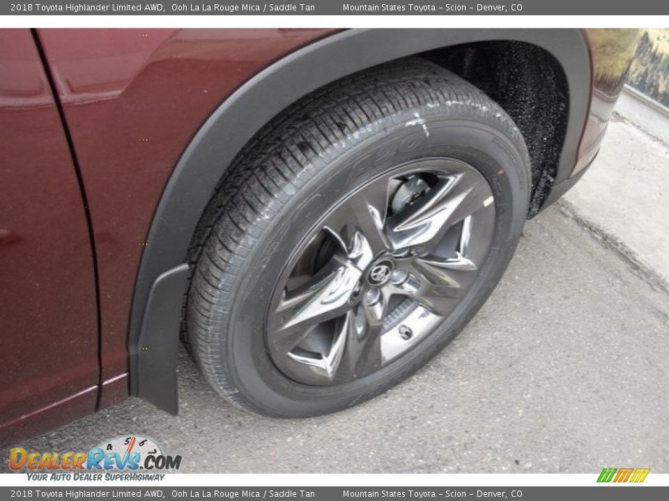2018 Toyota Highlander Limited AWD Ooh La La Rouge Mica / Saddle Tan Photo #35