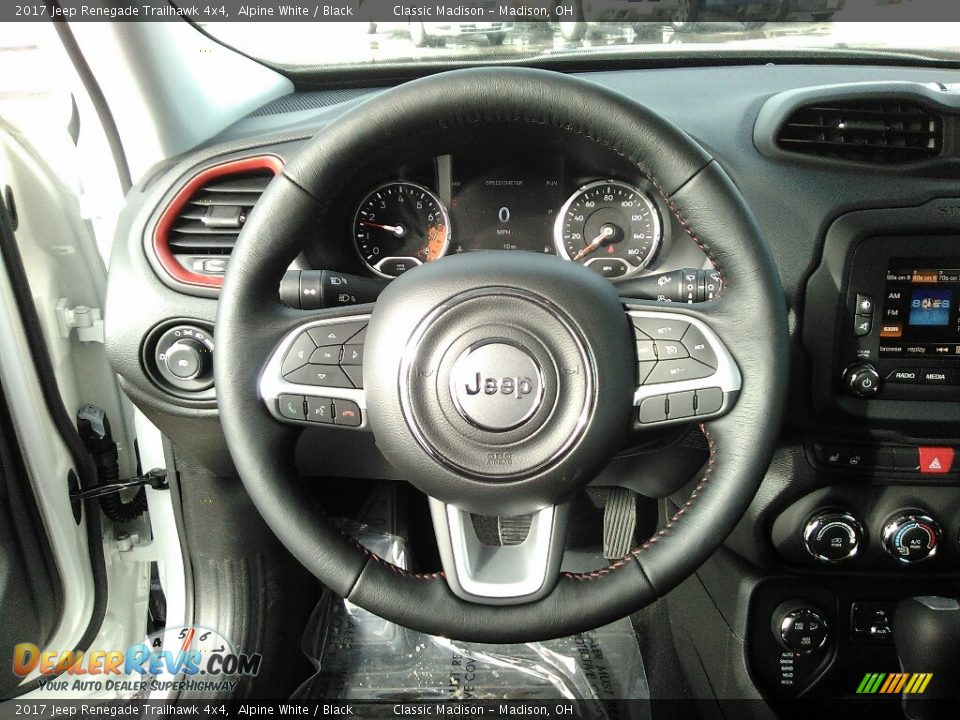 2017 Jeep Renegade Trailhawk 4x4 Alpine White / Black Photo #7