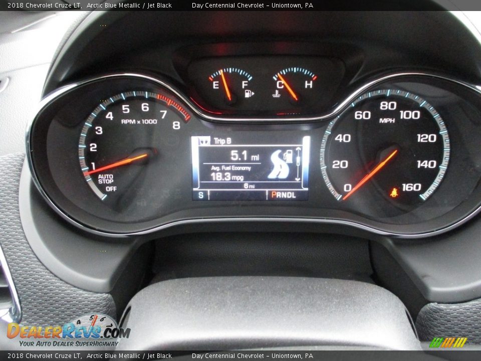 2018 Chevrolet Cruze LT Arctic Blue Metallic / Jet Black Photo #7