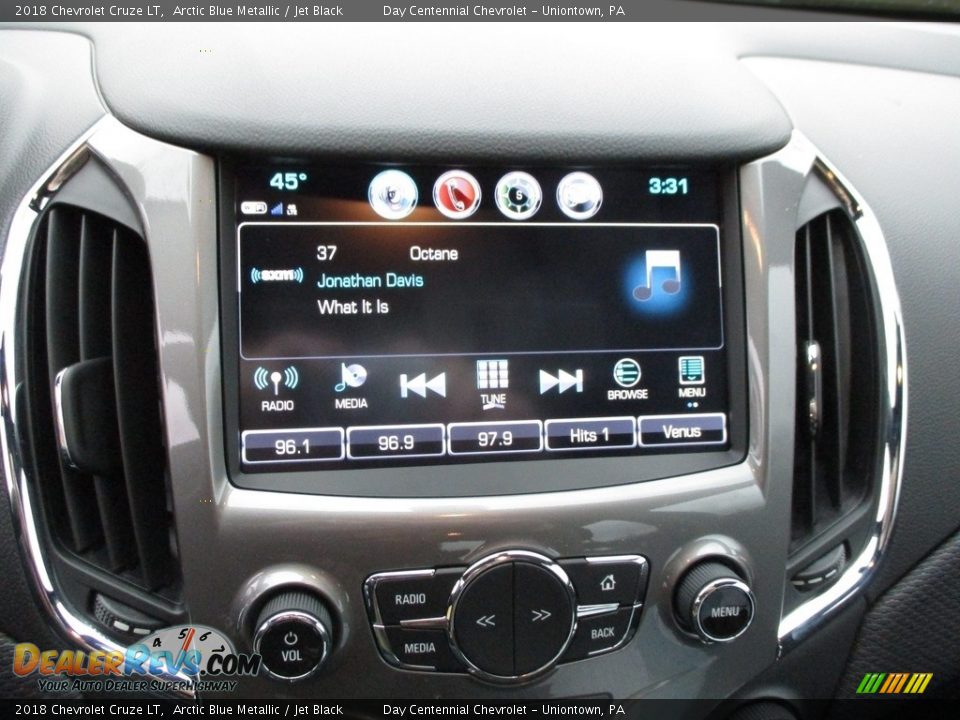 2018 Chevrolet Cruze LT Arctic Blue Metallic / Jet Black Photo #8