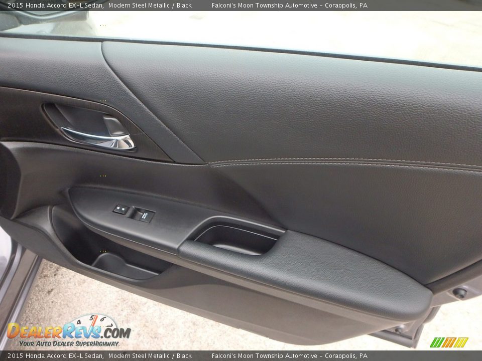 2015 Honda Accord EX-L Sedan Modern Steel Metallic / Black Photo #13