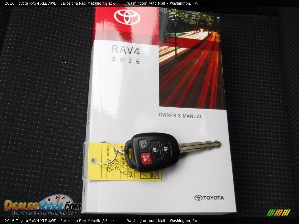 2016 Toyota RAV4 XLE AWD Barcelona Red Metallic / Black Photo #27