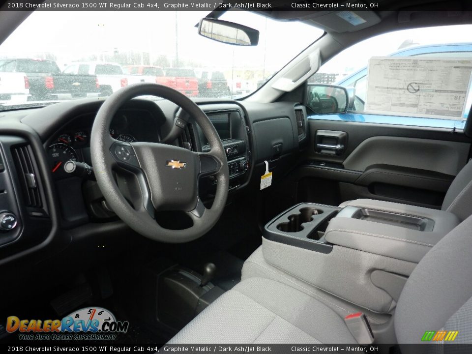 2018 Chevrolet Silverado 1500 WT Regular Cab 4x4 Graphite Metallic / Dark Ash/Jet Black Photo #6