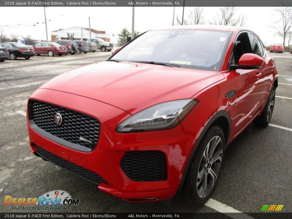 Caldera Red 2018 Jaguar E-PACE First Edition Photo #7
