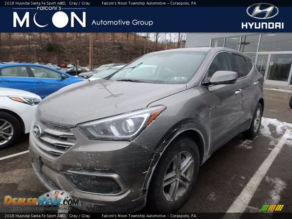 2018 Hyundai Santa Fe Sport AWD Gray / Gray Photo #1