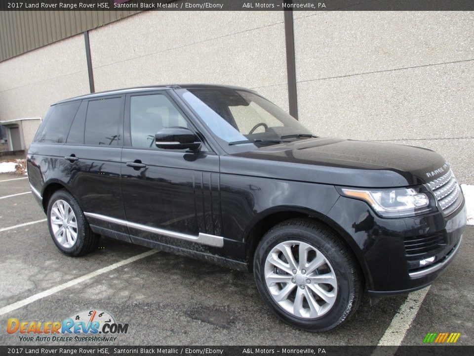 2017 Land Rover Range Rover HSE Santorini Black Metallic / Ebony/Ebony Photo #1