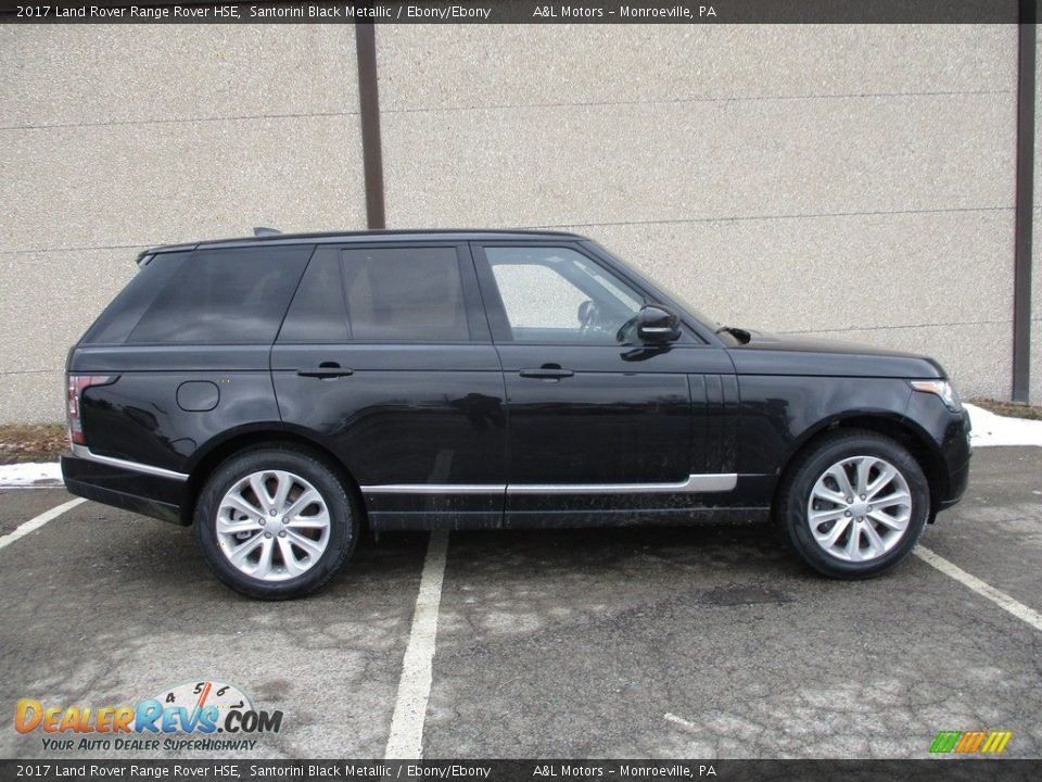 2017 Land Rover Range Rover HSE Santorini Black Metallic / Ebony/Ebony Photo #2