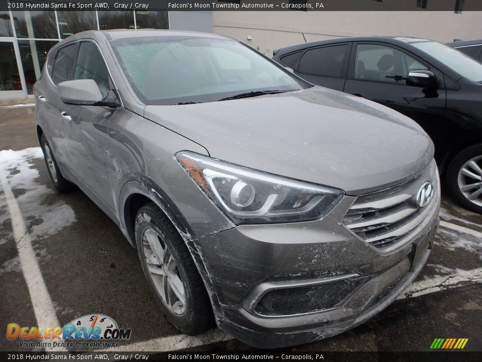 2018 Hyundai Santa Fe Sport AWD Gray / Gray Photo #5