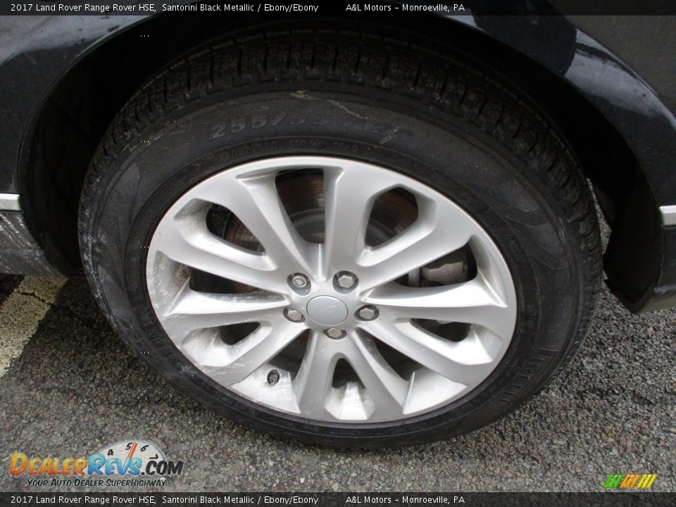 2017 Land Rover Range Rover HSE Santorini Black Metallic / Ebony/Ebony Photo #6