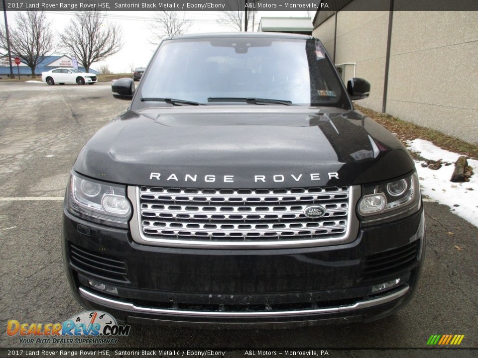 2017 Land Rover Range Rover HSE Santorini Black Metallic / Ebony/Ebony Photo #8