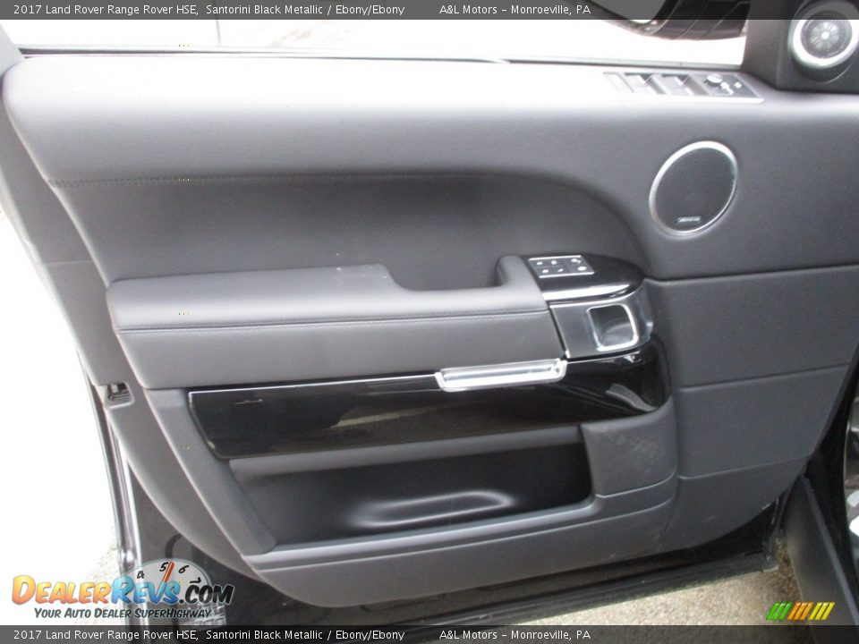 2017 Land Rover Range Rover HSE Santorini Black Metallic / Ebony/Ebony Photo #10