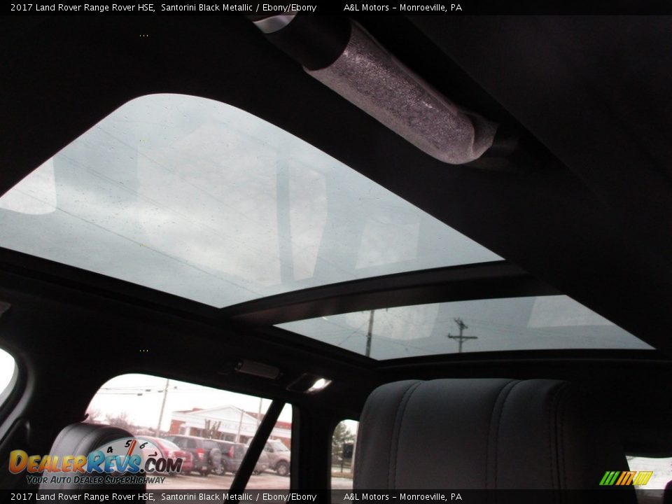 2017 Land Rover Range Rover HSE Santorini Black Metallic / Ebony/Ebony Photo #11