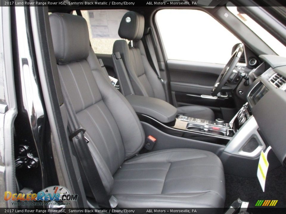 2017 Land Rover Range Rover HSE Santorini Black Metallic / Ebony/Ebony Photo #12