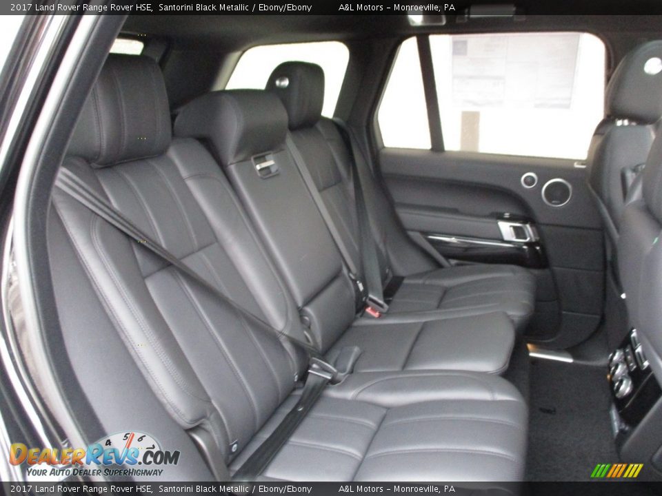 2017 Land Rover Range Rover HSE Santorini Black Metallic / Ebony/Ebony Photo #13