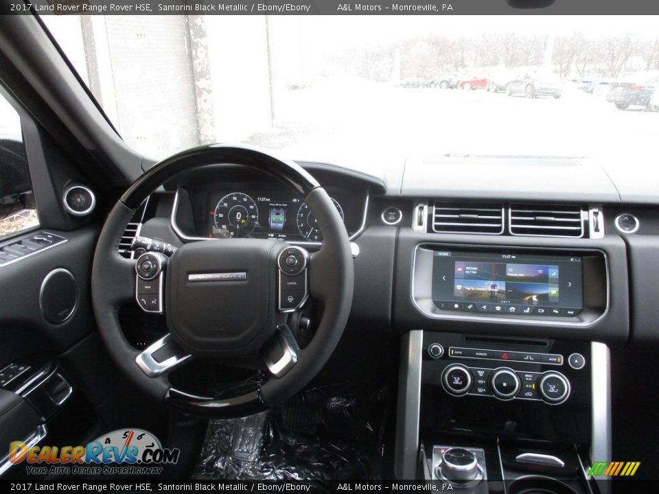 2017 Land Rover Range Rover HSE Santorini Black Metallic / Ebony/Ebony Photo #14
