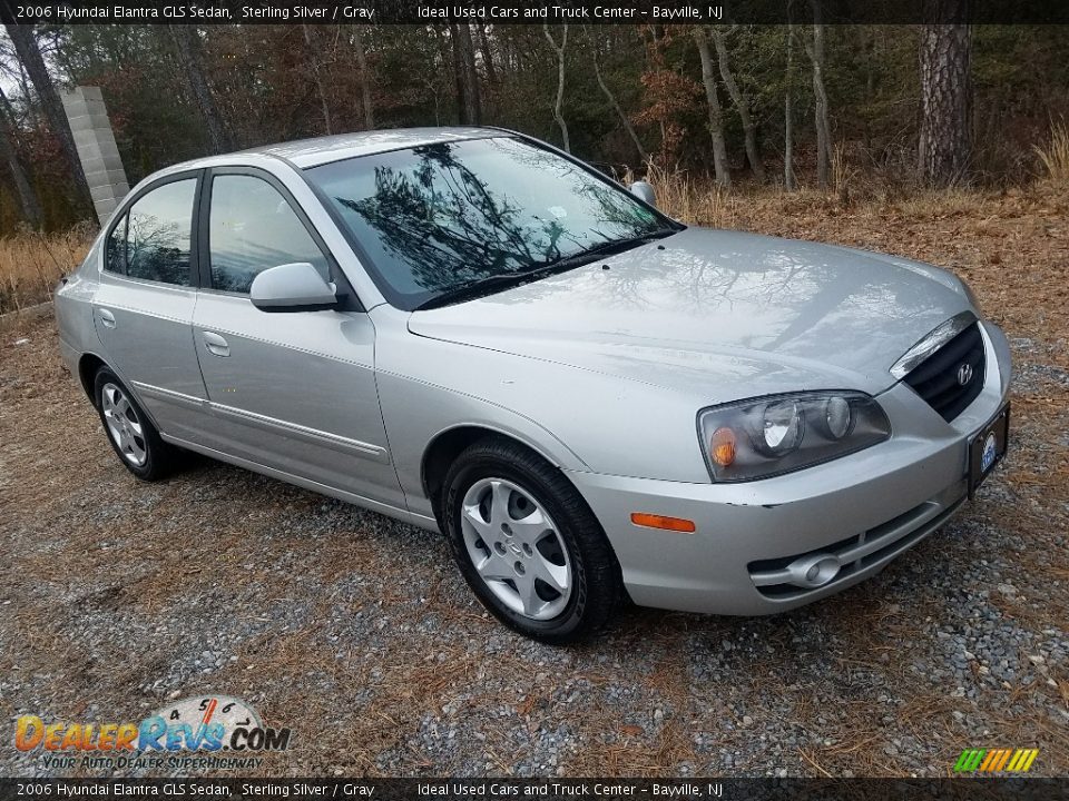 2006 Hyundai Elantra GLS Sedan Sterling Silver / Gray Photo #3