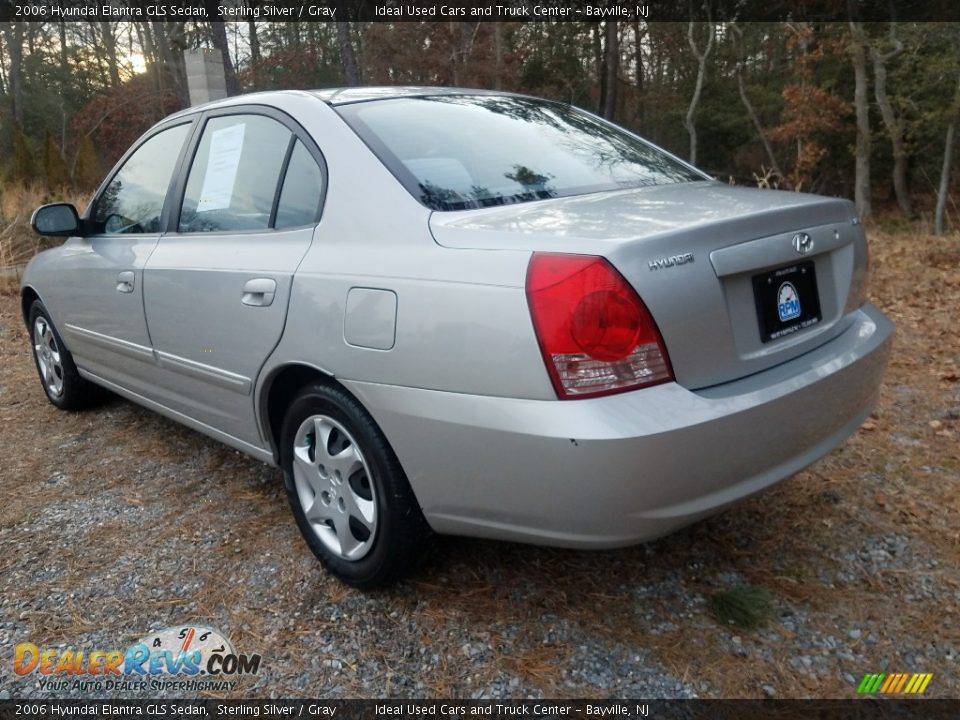 2006 Hyundai Elantra GLS Sedan Sterling Silver / Gray Photo #6