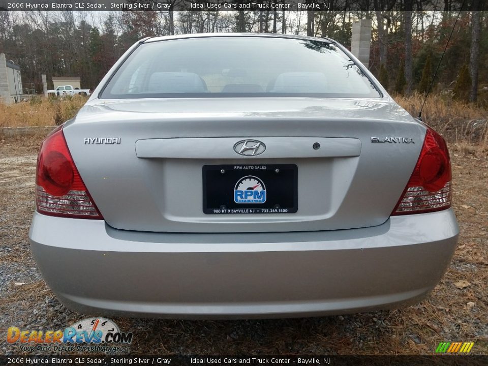 2006 Hyundai Elantra GLS Sedan Sterling Silver / Gray Photo #8