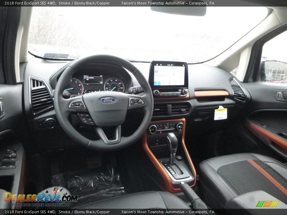 Ebony Black/Copper Interior - 2018 Ford EcoSport SES 4WD Photo #8