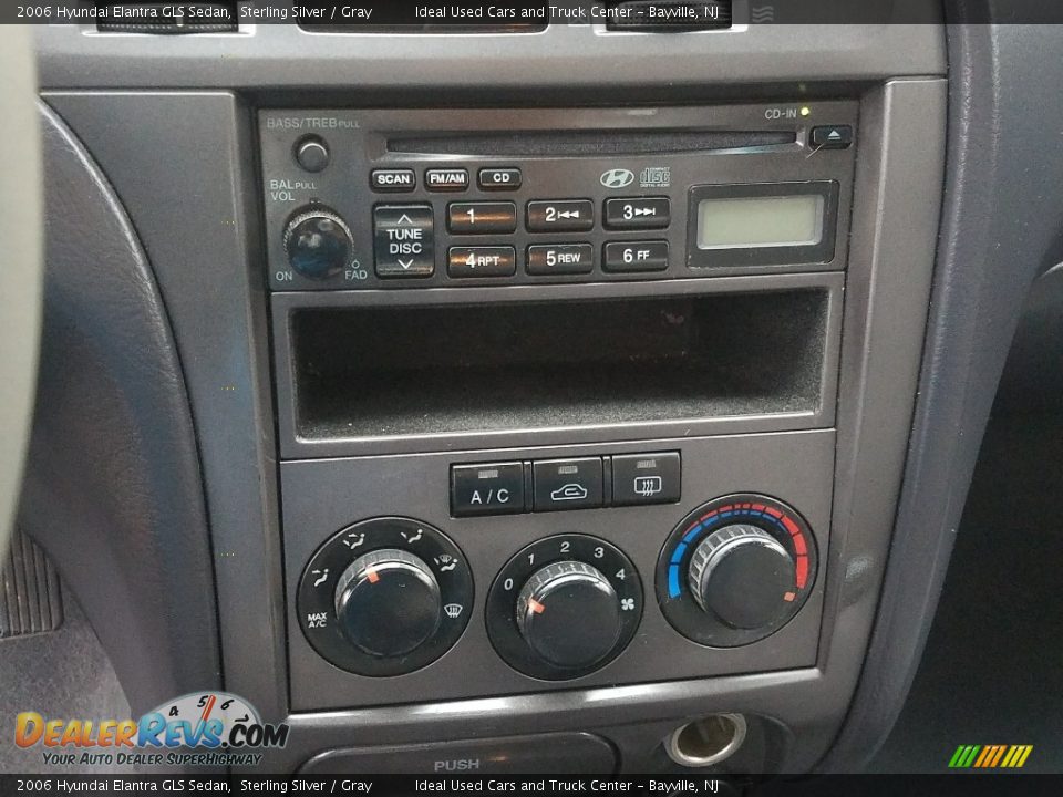 2006 Hyundai Elantra GLS Sedan Sterling Silver / Gray Photo #17