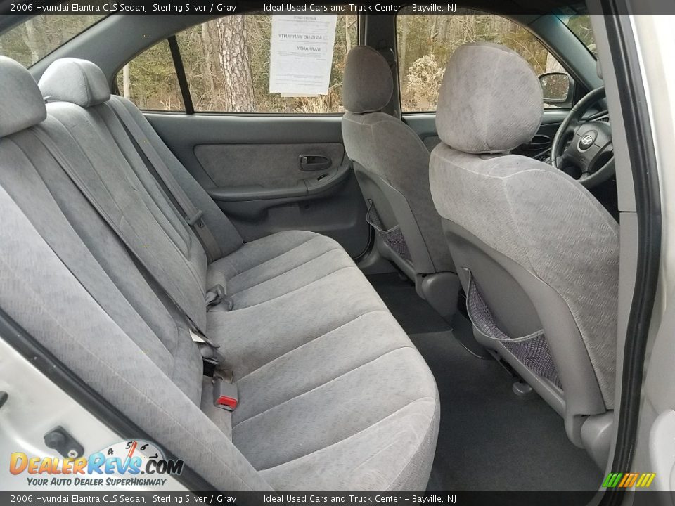 2006 Hyundai Elantra GLS Sedan Sterling Silver / Gray Photo #20